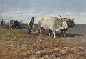 Bauern in der römischen Landschaft